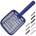 TypeC Cat Litter Scoop - Small Holes (0.11in) Big Size Scooper - Long Handle & Easy Cleaning - Hanger for Litter Box