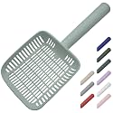 TypeC Cat Litter Scoop - Small Holes (0.11in) Big Size Scooper - Long Handle & Easy Cleaning - Hanger for Litter Box