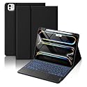 typecase Keyboard Case for iPad Pro 11 (M5-2025, M4-2024) with Trackpad & 7-Colors Backlights, Multi Viewing Angle, Pencil Holder (** Not fit to Air 11/5th/4th, A16(11th),10th Gen)