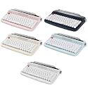 Typewriter Keyboard 84 Keys Bluetooth5.0 Professional Compact for Tablet White
