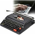 Typewriter for Nostalgic Flow, Vintage Retro Old Fashioned Manual Traditional Portable Typewriter Classic Writing Machine for Writers