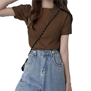 Typical Fashion Womens Ribbed Knit Slim Fit