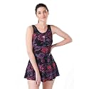TYR Durafast Elite in Primrose Frocksuit Womens Swimsuit, Medium/34 (Black/Purple)