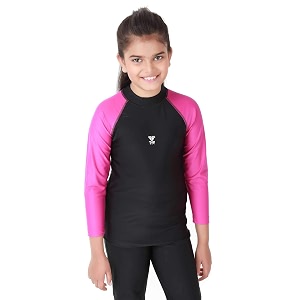 tyr girls in eco long sleeve rashgaurd