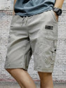 TYRELL Solid Men Grey Cargo Shorts