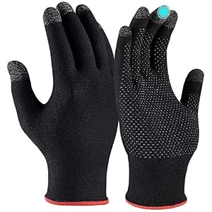 tyrocx unisex winter hand gloves -pack of 1 black and red