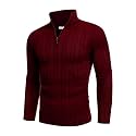 TYSORT Men39s Acrylic Cable Knit Sweater Full