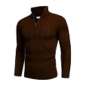 TYSORT Men39s Acrylic Cable Knit Sweater Full