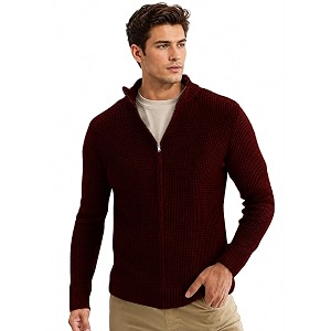 TYSORT Mens Cotton Full Sleeve High Neck