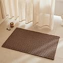 TYUU Waffle Bath Mat, Boho Bathroom Rugs Non Slip, 36x24 Mocha