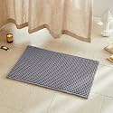 TYUU Waffle Bath Mat, Boho Bathroom Rugs Non Slip, 30x20 Grey