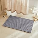TYUU Waffle Bath Mat, Boho Bathroom Rugs Non Slip, 36x24 Grey