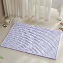 TYUU Waffle Bath Mat, Cute Bathroom Rugs Non Slip, 36x24 Lavender Cream