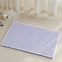 TYUU Waffle Bath Mat, Small Cute Bathroom Rug Non Slip 24x16 Lavender Cream