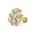 U ARE 925 Sterling Silver 18K Gold Plated Trinity Heart Nose Pin for Women and Girls | With Certificate of Authenticity and 925 Stamp