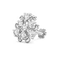 U ARE 925 Sterling Silver 18K Gold Plated Trinity Heart Nose Pin for Women and Girls | With Certificate of Authenticity and 925 Stamp