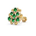 U ARE 925 Sterling Silver 18K Gold Plated Trinity Heart Nose Pin for Women and Girls | With Certificate of Authenticity and 925 Stamp