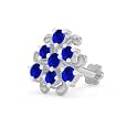 U ARE 925 Sterling Silver 18K Gold Plated Trinity Heart Nose Pin for Women and Girls | With Certificate of Authenticity and 925 Stamp