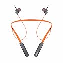 U&I Melody 48 Hrs Battery Backup Bluetooth Neckband with Sound Equalizer, Quick Charge and Media Control (Orange)