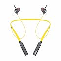 U&amp;I Melody 48 Hrs Battery Backup Bluetooth Neckband with Sound Equalizer, Quick Charge and Media Control (Yellow)