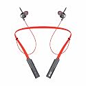 U&amp;I Melody 48 Hrs Battery Backup Bluetooth Neckband with Sound Equalizer, Quick Charge and Media Control (Red)