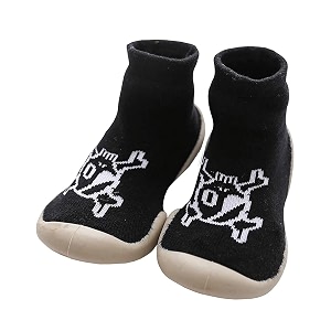 u-grow baby anti-skid breathable soft socks shoeseuro size 25approx age 24 months-28 months blackgy