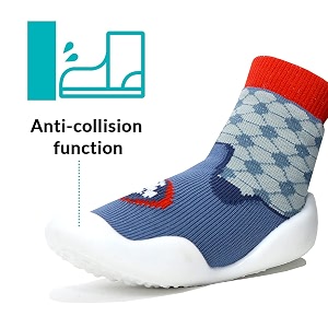 u-grow lightweight anti-skid baby socks shoes for babies 9 to 12 months kids amp toddlers  soft sole breathable cotton sneakers with anti-collision toe baby shoes for first walking steps