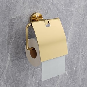 usf 304 stainless steel toilet paper holder pvd gold finish tissue roll holder wall mounted toilet tissue holder for bathroom corrosion resistant 25 years warranty - puma