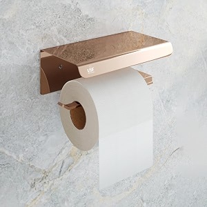 usf bath accessories 4 piece toilet paper roll holder for bathroom 304 stainless steel toilet paper holder in bathroom toilet tissue roll holder for bathroom accessoriesrose goldsquare