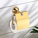 USF Toilet Tissue Roll Holder for Bathroom Accessories, 304 Stainless Steel Paper Roll Holder for Wash Area, Wall Mounted Bathroom Utility Holder, Gold Finish, 25 Years Warranty - Torin