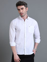 U.S. Pitchers Men Solid Casual White Shirt