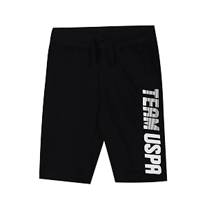 us polo assn regular fit boys shorts - mid rise waist brand printed bottom wear for kids