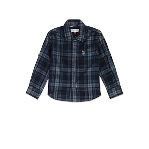 U.S. POLO ASSN. Boys Checkered Regular Fit