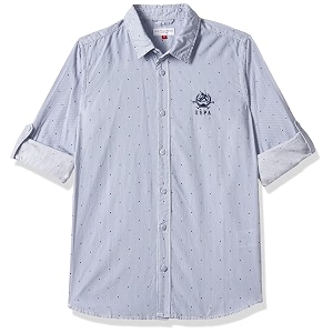 us polo assn boys pinstripe cotton shirt ukshtr0022_white_11 years-12 years