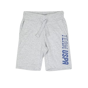 us polo assn regular fit boys shorts - mid rise waist brand printed bottom wear for kids