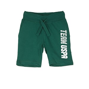 us polo assn regular fit boys shorts - mid rise waist brand printed bottom wear for kids