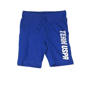 us polo assn regular fit boys shorts - mid rise waist brand printed bottom wear for kids