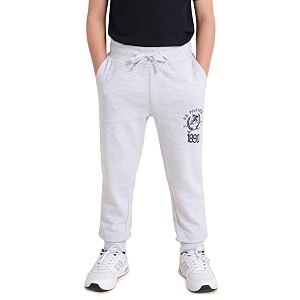 us polo assn knitted cotton joggers for boys - mid rise regular fit brand printed joggers for kids