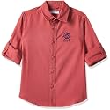 U.S. Polo ASSN. Boy's Cotton Regular Fit Convertible Cuff Solid Shirt