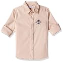 U.S. Polo ASSN. Boy's Cotton Regular Fit Convertible Cuff Solid Shirt