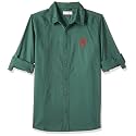 U.S. Polo ASSN. Boy's Cotton Regular Fit Convertible Cuff Solid Shirt