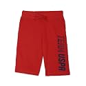 U.S. Polo Assn. Regular Fit Boys Shorts - Mid Rise Waist, Brand Printed Bottom Wear for Kids