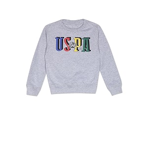 U.S. POLO ASSN. Boys Black Crew Neck