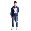 U.S. POLO ASSN. Boys Black Crew Neck