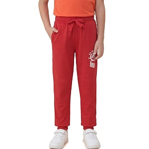 us polo assn knitted cotton joggers for boys - mid rise regular fit brand printed joggers for kids