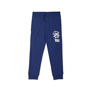 us polo assn knitted cotton joggers for boys - mid rise regular fit brand printed joggers for kids