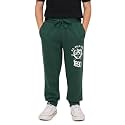 U.S. Polo ASSN. Knitted Cotton Joggers for Boys - Mid Rise, Regular Fit, Brand Printed Joggers for Kids