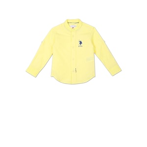 us polo assn boys cotton solid regular fit shirt