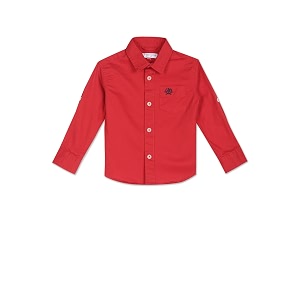 us polo assn boys cotton solid regular fit shirt