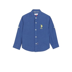 us polo assn boys cotton solid regular fit shirt